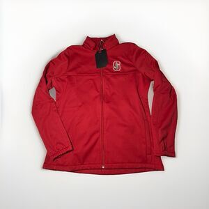 NWT Antigua Stanford Cardinal Women’s M Red Full Zip Jacket Embroidered Logo